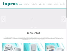 Tablet Screenshot of inprosmexico.com.mx